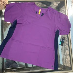 WonderWink Purple Scrub Top